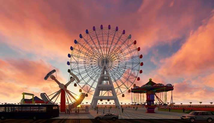 Customized ferris wheel ride